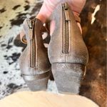 Eileen Fisher  Gold Metallic Gladiator Strappy‎ Heel Sandal Size 10 Boho Photo 2