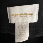 Chico's  Pants Black Nautical Gold Button Embellishments Cuffed Preppy 00 / XS Photo 4