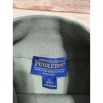Pendleton  Silk Nylon Cotton Blend Sweater Mock Neck Women's Large Sage Green Photo 3