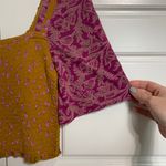 Free People NWT Womens Top Size S Cropped Flared Sleeve Smocked Peasant Boho Photo 6