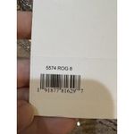 Mac Duggal  Silver Beaded Lace Long Sleeve Midi Dress Size 8 5574 V Neck Sequin Photo 10