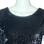Loft Dress Womens Sheath Black All Over Sequins LBD Party Night Out Size 4 Photo 5