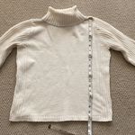 Charter Club  Turtleneck Sweater Cream Medium Pullover Ribbed Long Sleeve EUC Photo 5