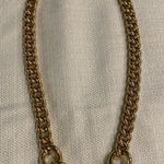 Gold Chunk Link Statement Necklace Photo 0