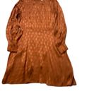 Scotch & Soda Maison Scotch Starwatcher Dress XL Orange Paisley Mini Long Sleeve Photo 5