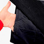 Armani Exchange Black Ribbed Knit Double Zipper Puffer Front Jacket Size Large Photo 5