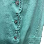 Quacker Factory Green Blazer Jacket 2XL Cotton Blend Long Sleeve Women's Top Green Size XXL Photo 7