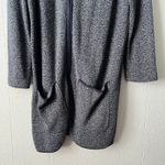 Nicole Miller Cardigan Womens Medium Full Zip Cotton Long Length Outdoor Travel Blue Photo 6