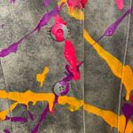 wilson's leather  DIY Paint Splatter Hand Painted Art to Wear Blazer Jacket L Photo 2