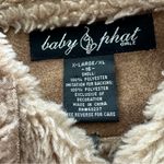 Baby Phat  Penny Lane Y2K VTG Tan Toggle Coat faux suede Sherpa Embroidered XL Photo 2
