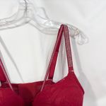 Torrid  42DDD Bra XO Plunge Push Up Diamante Red Lace Rhinestone‎ Plunge 393 Photo 7