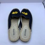 Soludos  Black Canvas Espadrille Elephant Beaded Mules 5.5 Photo 2