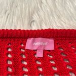 Edikted  Leola Ladder Knit Mini Skirt Red L Photo 10
