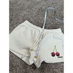 Edikted NWOT Mon Cheri Sweat Shorts Beige Fleece Pull on Drawstring Womens XS Photo 8