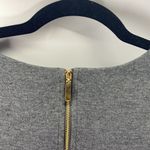 Joan Vass  pink grey pockets sheath gold zipper mid length sleeve knee length M Photo 5