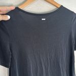 Armani Exchange Modal Tee Charcoal Grey Black Short Sleeve Minimalist Logo Bar Photo 4