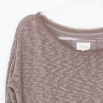 Deletta Anthropologie  Nubby Circle Long‎ Sleeve Sweater Tan Womens Size Small Photo 6