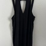 RVCA Black Ribbed Keyhole Coastal Surfer Beach Dress Flowy Medium Photo 0