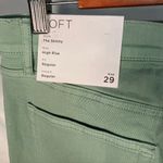 Loft The Skinny High Rise Regular Fit Pistachio Green Jeans Womens 29 Spring New Photo 13