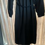 Old Navy  Black Maternity Midi Collared Long Sleeve Shirt Dress Size Large Photo 15