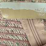 North End Crop Top Womens M Pink Floral Smocked Tie Strap Milkmaid Cottagecore Size M Photo 3