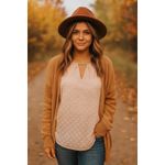 Liz Claiborne  Blush‎ Pink Sheer Chiffon Blouse M Romantic Boho Long Sleeve Photo 7