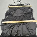 VERO MODA Maxi Dress Womens M Black Lace Ruffle Tiered Overlays Straps NWT Photo 2