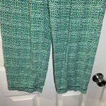 Mixit  Green/Blue Print Cropped Length Lounge Pants M Photo 6