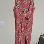 April Cornell Floral Pink Sleeveless Dress small Photo 11