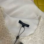 NWT! Women’s Courage.b white crochet lace tiered back short sleeve dress Small Photo 3