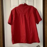 Brooks Bobbie Red-Orange Short Sleeve Button Up Shirt 18/20W Photo 7