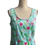Faded Glory  Floral Mini Dress - Blue and Pink Size 12 Photo 3
