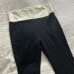 Edikted  Black White Contrast Fold Over Low Rise Flare Pants Leggings XL Photo 4