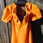 Cult Gaia  'Muna' Papaya Off-The-Shoulder Strapless Midi Dress Size 4 Photo 4