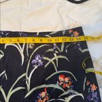 Anthropologie Maeve, The Colette Cropped Wide-Leg Pants, Navy Floral, Size 28P Photo 6