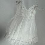 Selfie Leslie  Ruffle Hem‎ Babydoll Dress White - Size S - NEW With Tags. Photo 3