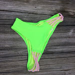 Victoria's Secret  Lime Kiwi Green Beach Sexy Swim Hipikini Bikini Bottom Photo 3