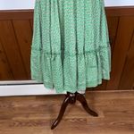 Darling Vintage 1970s Cotton Squaredance Dress! Green Size 12 Photo 3