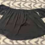 American Eagle  Black Off-Shoulder Blouse Photo 0