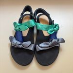 Stuart Weitzman  Bandeau Sport Sandal Teva Style Satin Bow Strap Size 7.5 Adjusts Photo 1