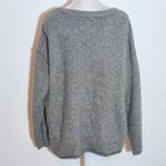 Like Love Gray Fuzzy Sweater Size Large Like Love Gray Comfy Sweater Photo 4