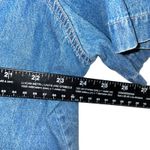 Bill Blass ‎ Denim Shirt Top Short Sleeve Embroidered Cow Print Collar Plus Photo 2