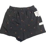 Arizona NWT Gray Cherry Print Mid Rise Soft Shorts Cotton Pajama Juniors New Photo 3