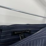 Banana Republic ‎ Pencil Skirt Size 4 Petite Navy Pinstripe Front Slit Photo 5