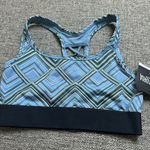 Victoria's Secret Victoria’s Secret Blue Geometric Sports Bra Photo 0