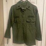 US Army Vintage Fatigue Utility Shirt, A63 Green Size 12 Photo 0