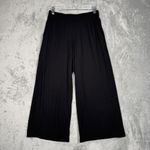 Elie Tahari Elie. Pants Women Small Black Wide Leg Crop Pants Neutral Minimalist Photo 1