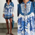 Farm Rio Off-White Palm Tree Beach Tropical Mini
Dress Size Medium Photo 11