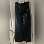 Crescent Valentina Vegan Leather Tube Dress-black Photo 3