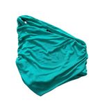 Sollinarry Green One Shoulder Cropped Shirt Large Photo 2